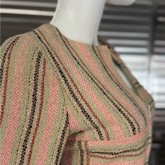 Chanel Wool Tweed Fringe Striped Jacket 36 FR - Picture 5 of 13